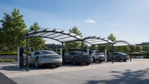 Abri pour bornes de recharge électrique
